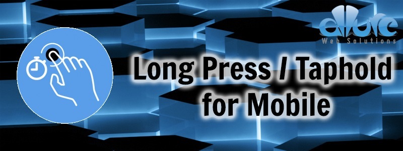 jQuery Finger Long Press Mobile